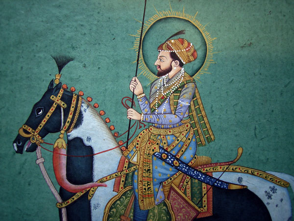 Persian miniature painting, knight. Foto 2