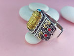 Tibetan ethnic silver ring.. Ref. AQC