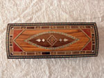 Damascene wooden inlay pencil box.. Ref. CTE