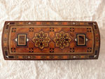 Damascene wooden inlay pencil box.. Ref. CTF