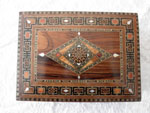 Damascene wooden inlay box. Ref. CTI