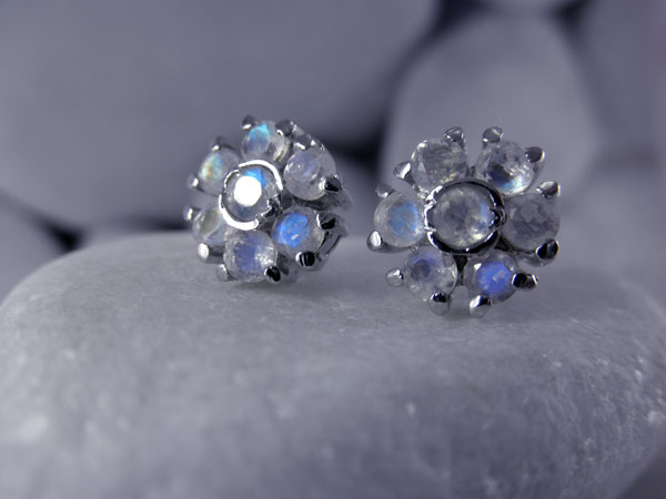 Moonstone and Sterling silver earings.. Foto 1