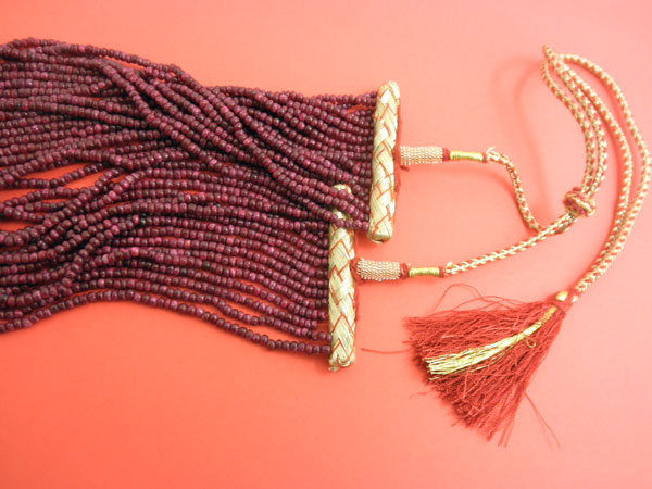Ceylon Red rubi 17 strands necklace.. Foto 3