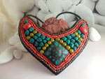 Antique Tibetan traditional necklace.. Ref. EMO