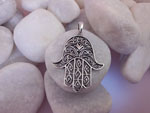 Hand of Fatima Sterling silver pendant.. Ref. EQC