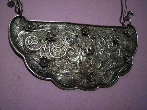 Tradidional collar de plata "Uigur". Foto 2