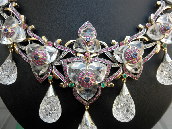 Vintage Victorian necklace and earrings.. Foto 2