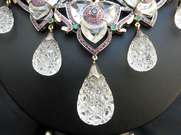 Vintage Victorian necklace and earrings.. Foto 4