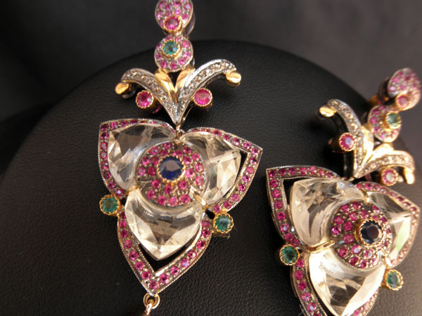 Vintage Victorian necklace and earrings.. Foto 7