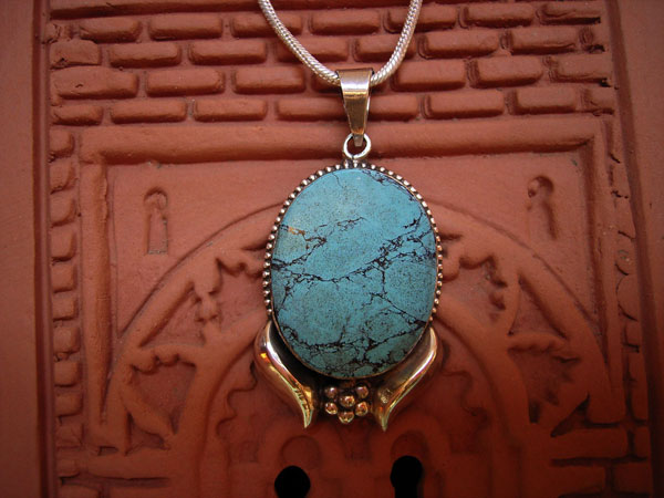 Collar Maya | Collar de Plata con Turquesa Hecho a Mano en México – Jewelry