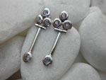 Vintage silver earrings with Amethysts.. Ref. JEI