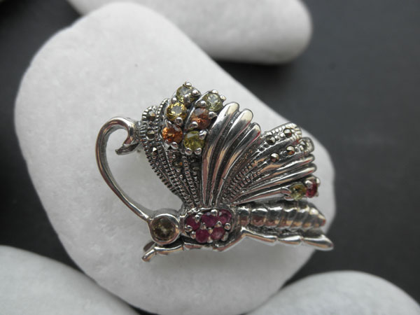 Broche artesanal de plata de 1� ley. Foto 1