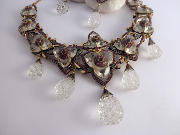 Conjunto de collar y pendientes Victorianos.. Foto 2
