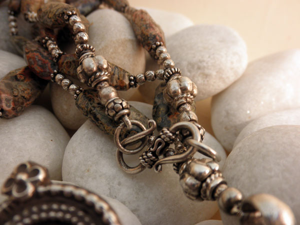 Indian ethnic Sterling silver necklace.. Foto 4