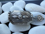 Antique ethnic tribal silver box from Rajhastan, India. Ref. JXH