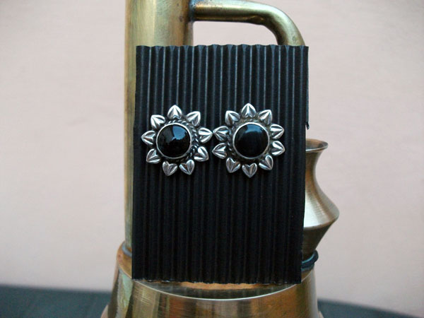 Pendientes de plata y Onix.. Foto 1