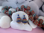 Tibetan traditional earrings.. Ref. MHZ
