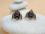 Artisanal Sterling silver and Amethyst earrings.. Ref. MIB