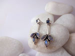 Handmade Sterling silver and Moonstone earings.. Ref. MIY