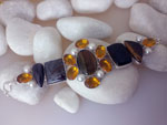 Sterling silver and gemstones bracelet.. Ref. NBW