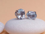 Sterling silver and aquamarine earrings.. Ref. NHN