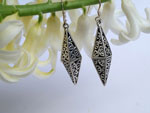 Handmade Sterling silver Japanese design earrings.. Ref. NJP
