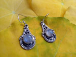 Sri Lanka Moonstone gemstones and Sterling silver earings.. Ref. NJT