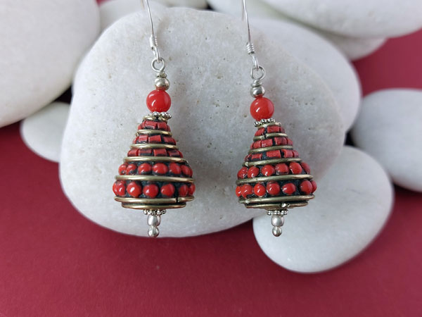 Pendientes etnicos tibetanos.. Ref. NLQ