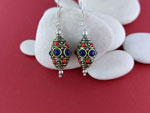 Tibetan ethnic earrings.. Ref. NLR