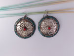 Tibetan handmade ethnic earrings.. Ref. NLU