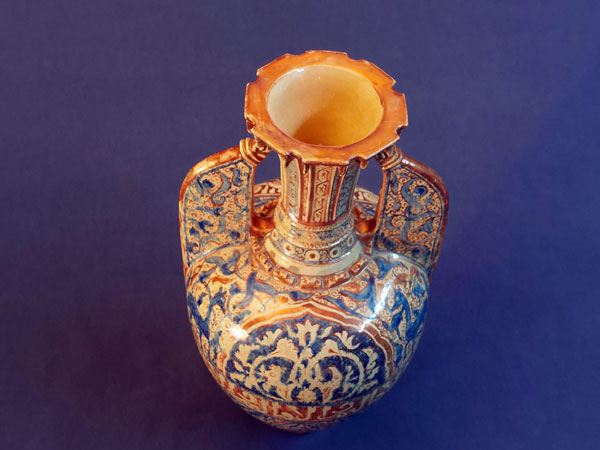 Jarron de ceramica Alhambra, siglo XIX.. Foto 5