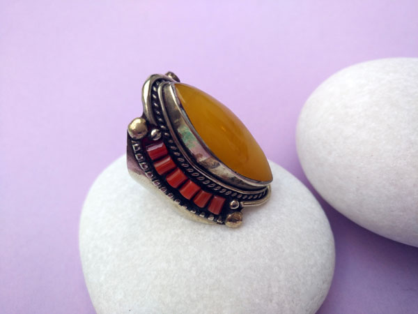 Tibetan ethnic handmade ring.. Foto 1