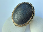 Antique traditional ethnic silver ring with carved agate.. Ref. TIT