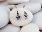 Amethyst and Sterling silver earrings.. Ref. TMM