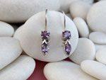 Amethyst and Sterling silver earrings.. Ref. TMN