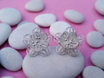 Ethnic earrings made of Sterling silver filigree.. Ref. TNW