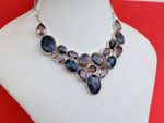 Ethnic necklace of amethysts and jaspers.. Ref. TQR