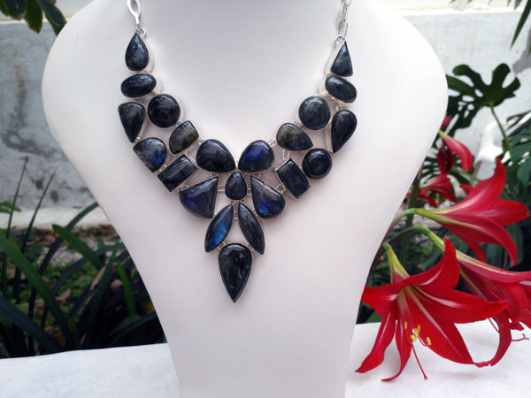 Labradorite gemstone necklace. - 70 eur. - Jewellery Necklaces. Ethnic ...