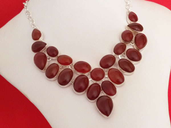 Handcrafted necklace of Agate Cornish gems.. Foto 2