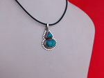 Tibetan Turquoises and Sterling silver pendant.. Ref. XCM